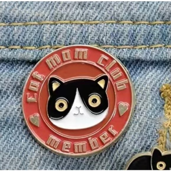 High-Quality Environmental Protection Alloy Animal Brooch Pin Cartoon Cat Cute - Picture 3 of 5